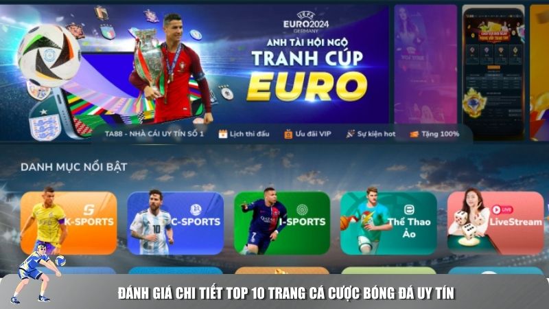 Đánh giá chi tiết top 10 trang cá cược bóng đá uy tín