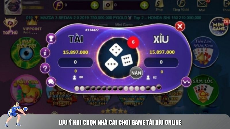 Lưu ý khi chọn nhà cái chơi game Tài Xỉu online